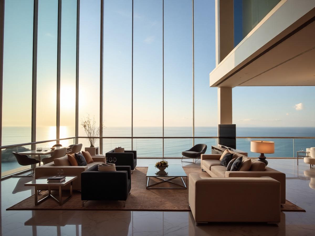 Luxury penthouse interior